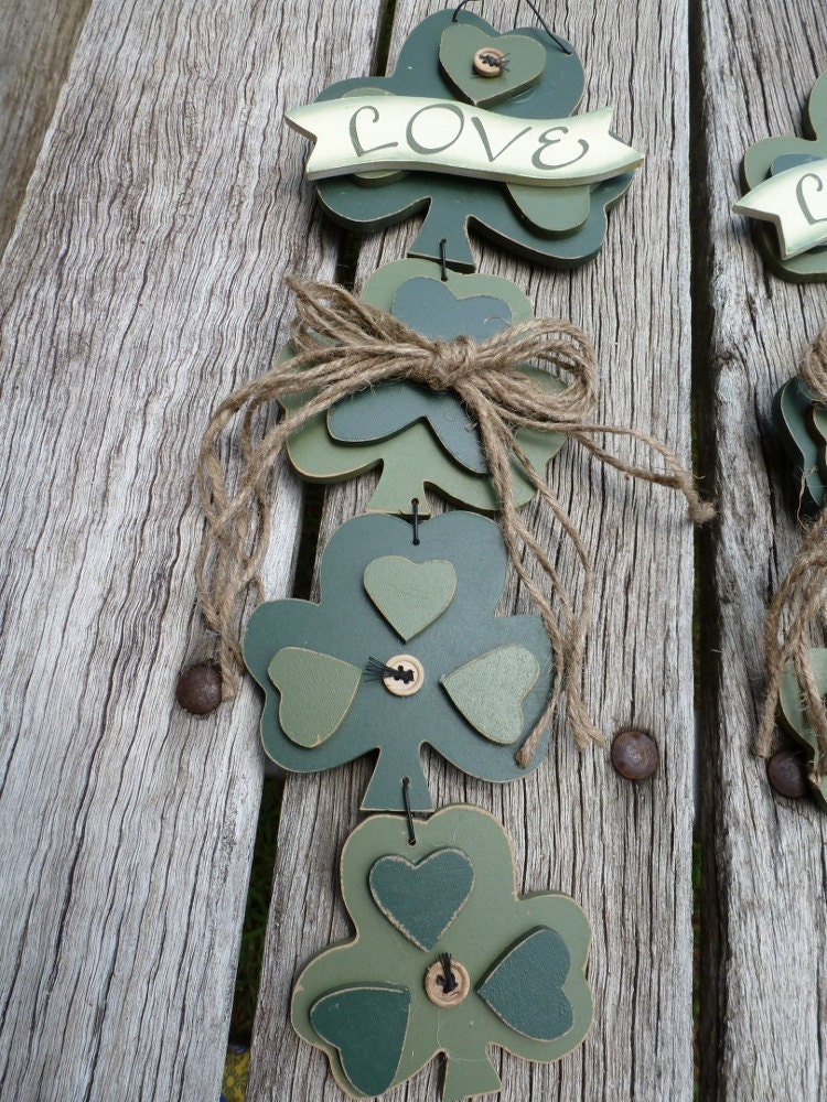 CELTIC WEDDING SHAMROCKS LarGe DECoRATIONS for Pew Markers, Bride and Groom Chairs, Flower Girl or Ring Bearer Signs
