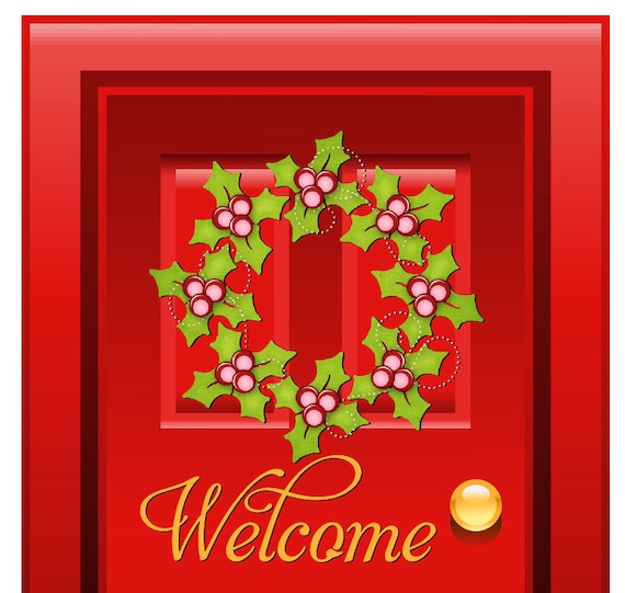 Elf Door Christmas Santa Entrance Pixie