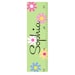 Personalized Growth Chart Children Daisy Garden Canvas Growth Chart Kids