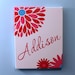 Childrens Wall Art  Flower Dahlia Daisy 11" x 14" Stretched Canvas Decor Kids Print Harlington OHSC