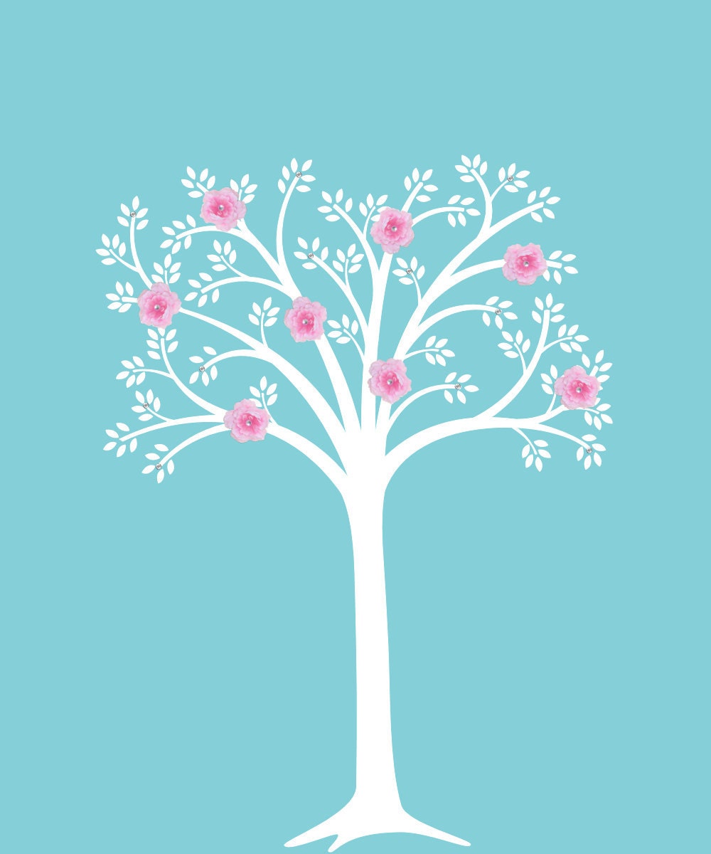 Childrens Kids Wall Decal Tree Nursery Children Decor Art Baby Kids Vinyl Wall Sticker - OHSC