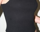 FORGIVEN....................ralph lauren black tank top brown leather straps
