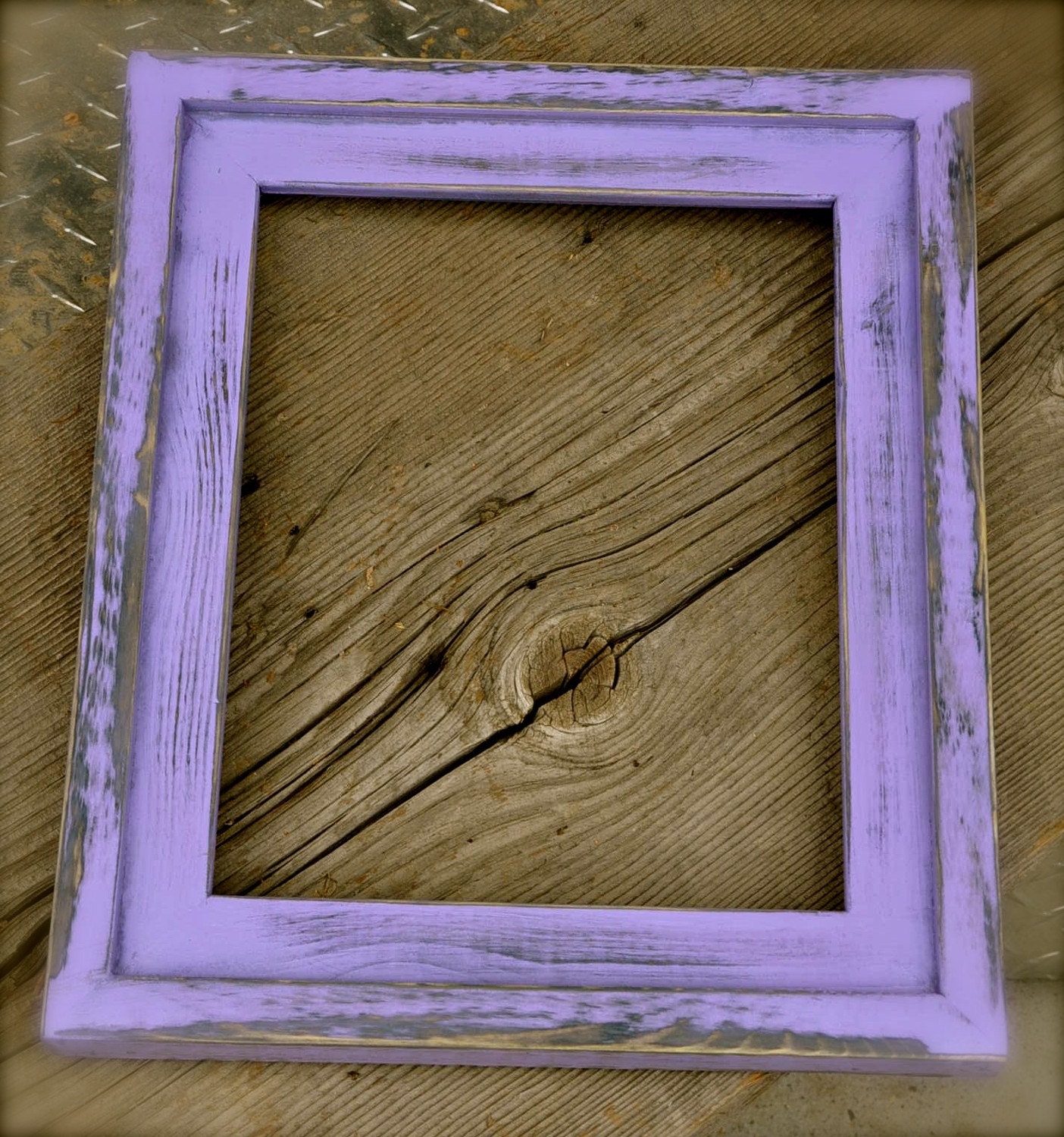 8x10 STACKED Pine Distressed Rustic Picture Frame gumdrop or choose your color