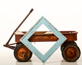 Chunky Munky 3 inch wide frame series 12x12 OR 11x14 STACKED pine rustic distressed picture frame aqua blue ...HANDMADE