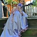 Rapunzel flower girl ball gown