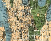 Sydney Australia Vintage Map 11 x 14 PRINT City Map Wall Decor - P244
