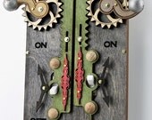 Double Rack and Pinion Light Switch Plate