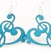 Bass Treble Clef Earrings - Wood