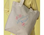 Personalized Hand Embroidered Tote Bag