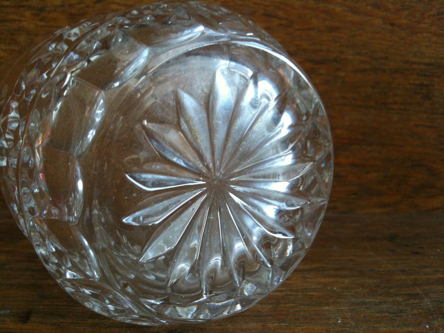 Vintage English 6 Lead Crystal Drinking Glasses