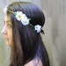 Daisy Headband, Daisy Headwrap, EDC, Daisy Flower Crown, Hippie Headband, Daisy Chain, Womans Hair Accessories, Daisies, Daisy Crown