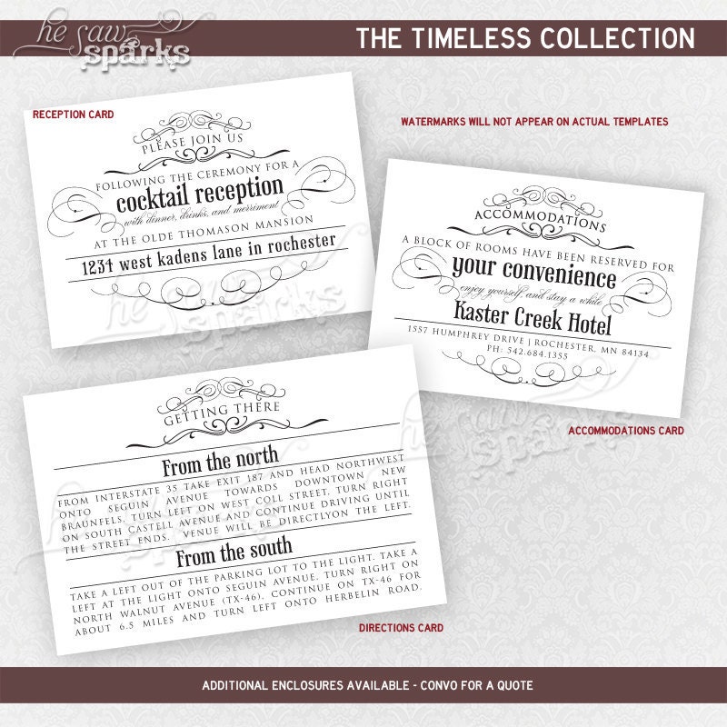 Vintage Wedding Invitation - Printable - DIY - The Timeless Suite