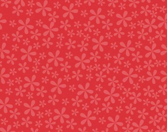 LAST PIECE Red Sugar Floral from the Sugar & Spice Collection by Riley Blake