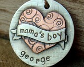Pet ID tag Copper and Nickel Silver Combination Pet Tag Dog tag/tags Engraved Personalized - tattoo inspired for cool big dogs