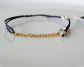 Cool sterling silver chain bracelet in gold
