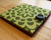 Chartreuse Wallflower mini accordion photo album/ brag book/ memory book scrapbook
