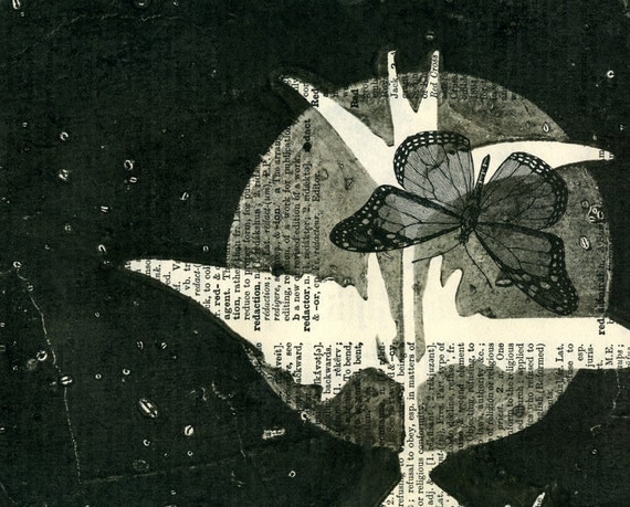Moonlight Migration, gelatin monoprint
