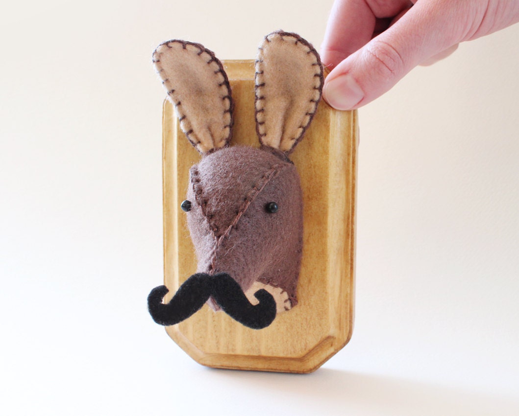 Miniature Faux Taxidermy Deer Trophy - Mr. Mini Rabbit Deer-Stachio