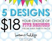 ANY 5 DESIGNS, your choice Il_170x135