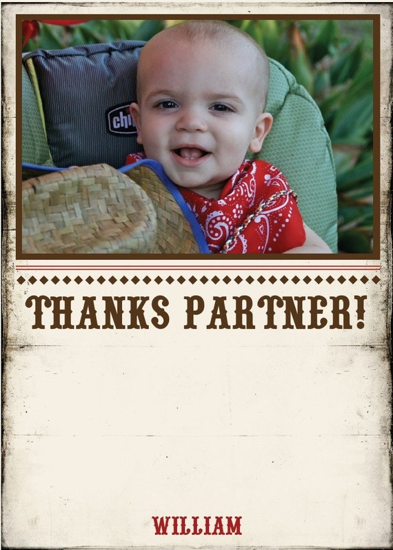 DIY, Cowboy Photo Thank You Cards Il_570xn