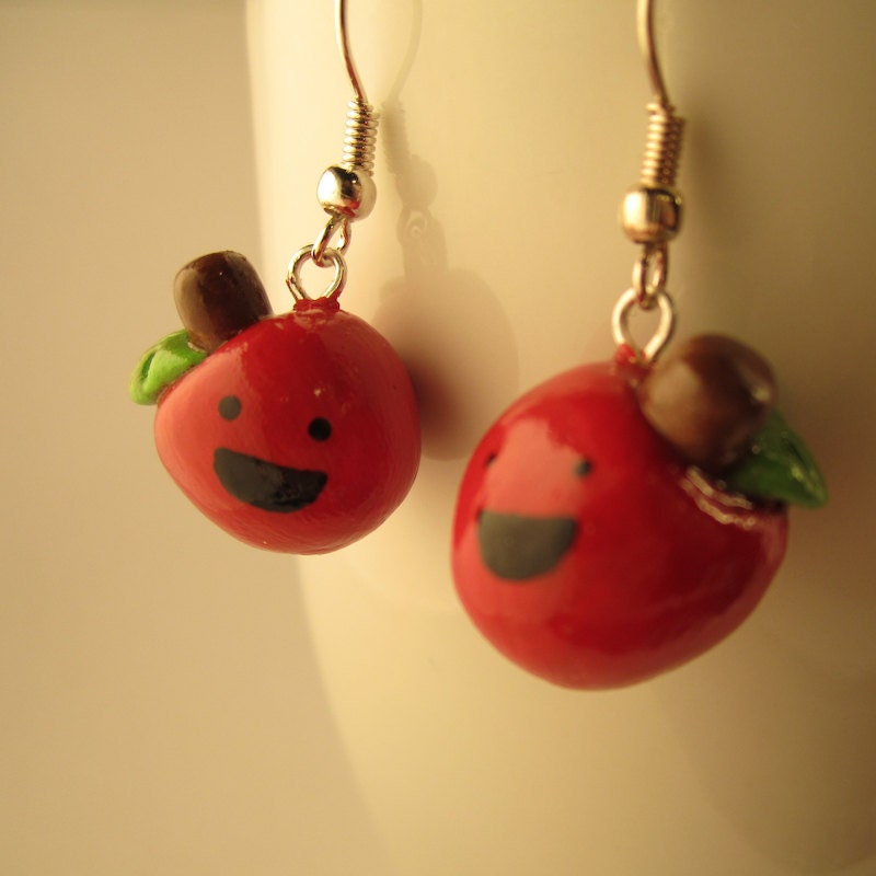 Happy Apple Earrings