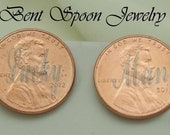 Groom, Groomsman, Wedding Jewelry, Lucky Man Engraved Penny Coin Cufflinks, Groom Gift, Custom Engraved