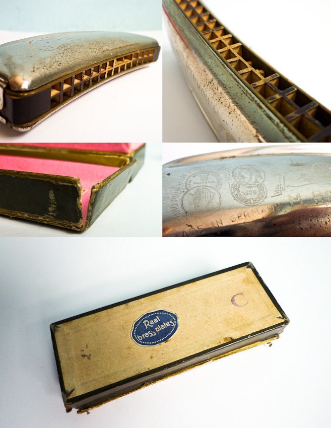Vintage Harmonica Hohner Seductora Key C