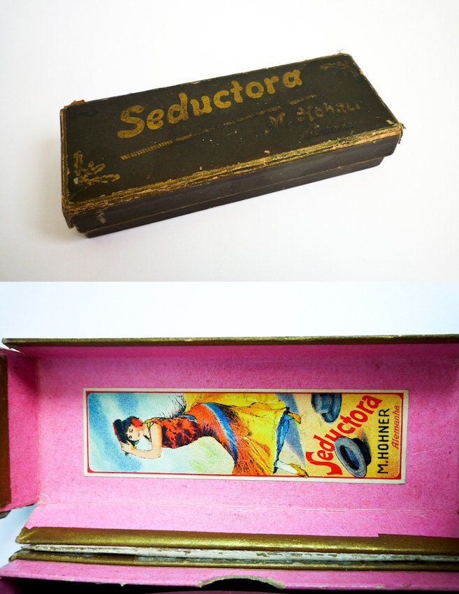 Vintage Harmonica Hohner Seductora Key C