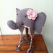 Custom Crochet Elephant Hat with Flower or Tuft, Earflaps, and Braids ((YOU CHOOSE SIZE Newborn-Adult))