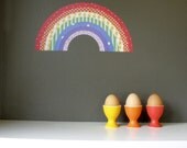 rainbow decal - reuseable, adhesive wall sticker