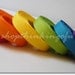 Rainbow Splash-Me-Colors -- 3/8 inch Grosgrain Ribbon Lot/Collection (18 yards)