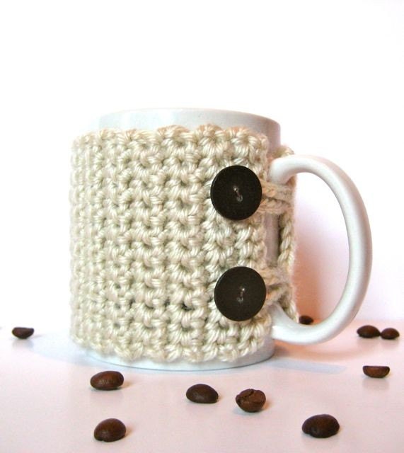 Eco Friendly Cream Coffee Cozy