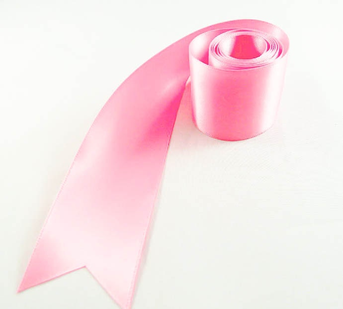 Double Face Satin Ribbon. 5 yards. Hot Pink. 1.5 inch width no9 Perfect for weddings, parties, trim, baby showers