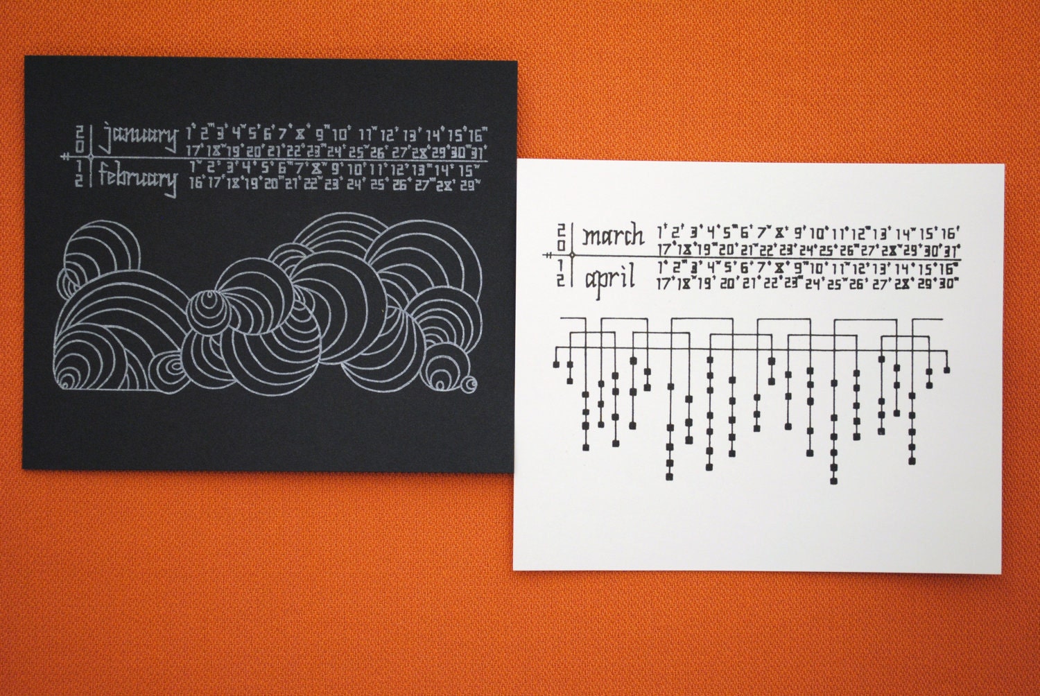 2012 CALENDAR BLACK & WHITE