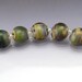 Lampwork glass bead set lentil Raku beads MADE to ORDER beads Anne Londez SRA