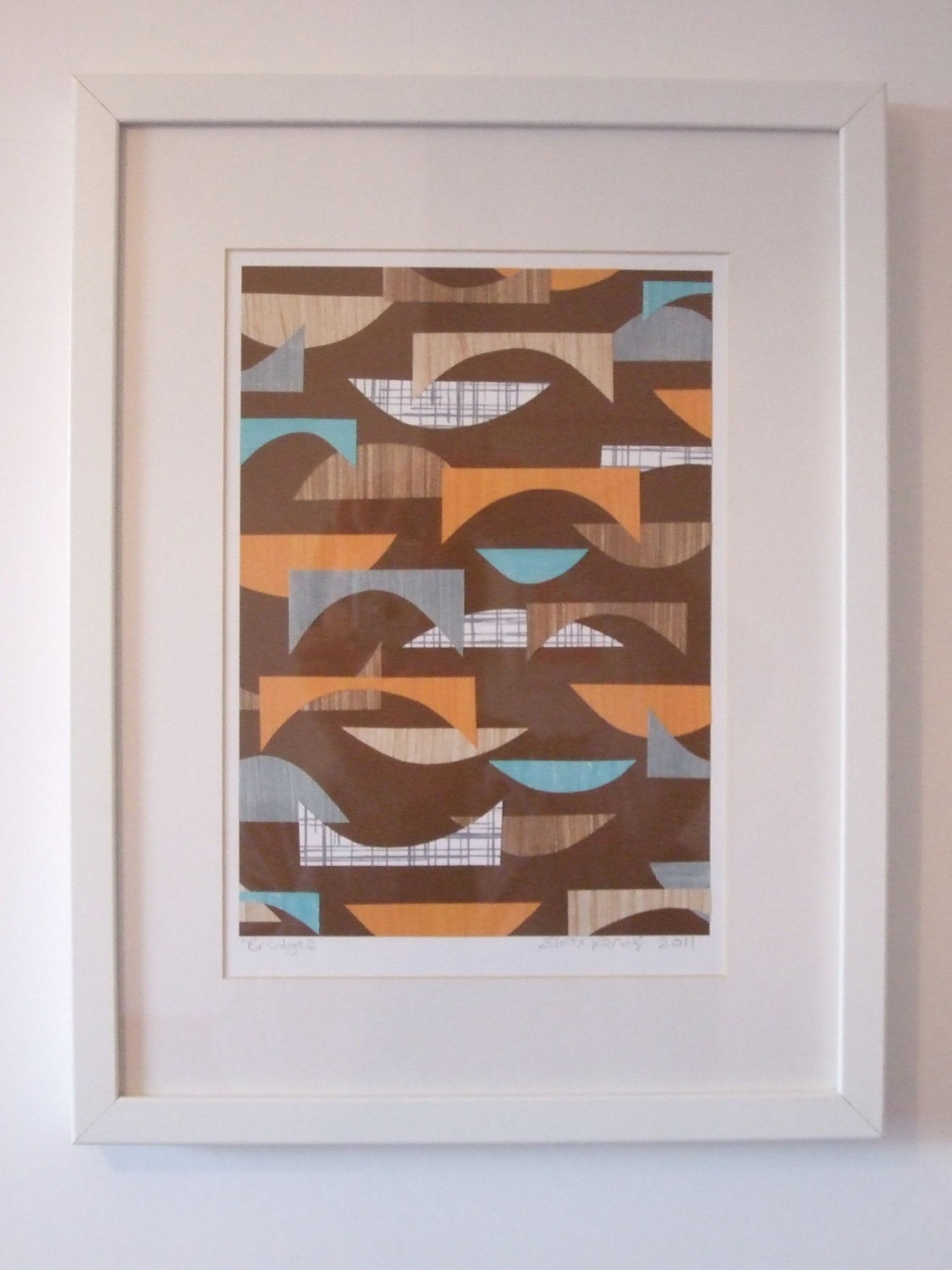 Bridges, ORIGINAL paper collage