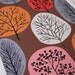 Lollipop Trees Red, limited edition giclee print
