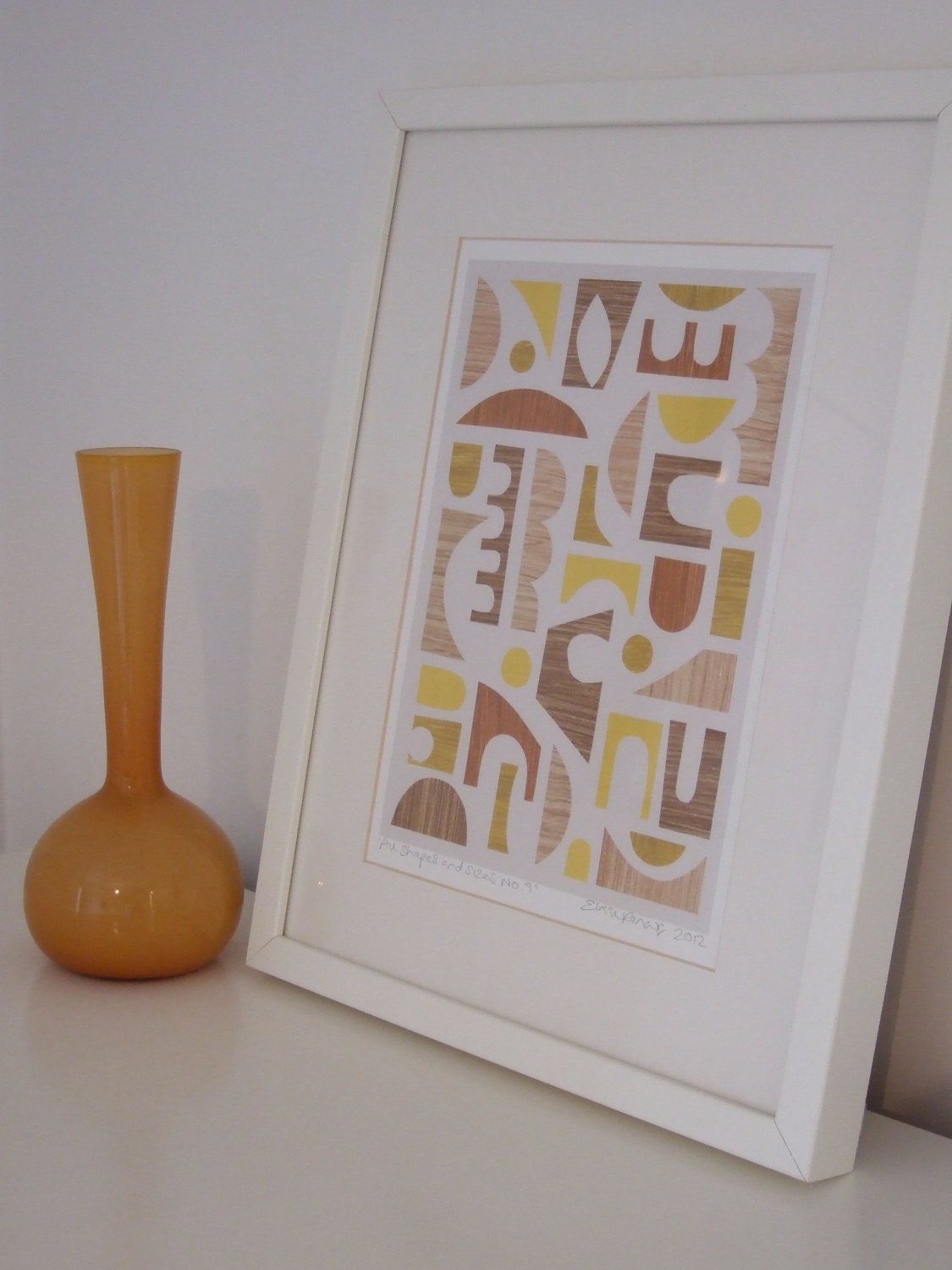 All Shapes And Sizes No9, ORIGINAL paper collage