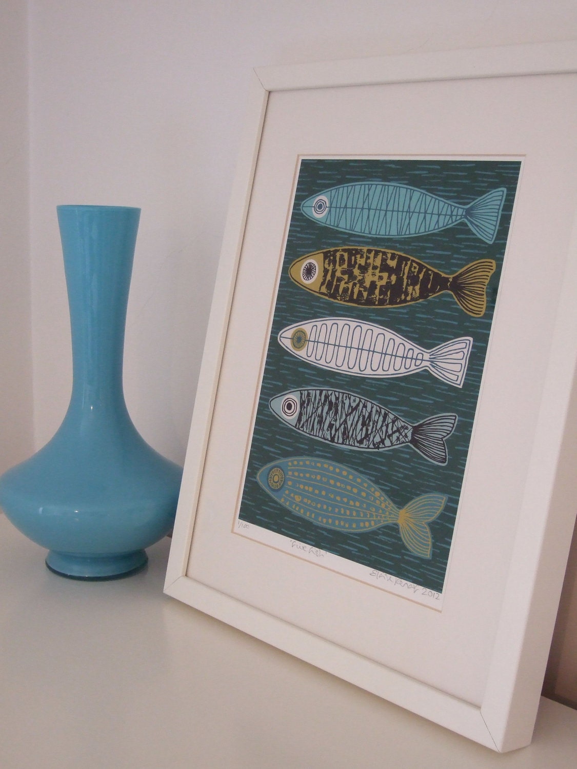 Five Fish, limited edition giclee print