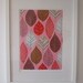 Autumn Leaves Pink, limited edition giclee print