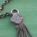 Victorian Amethyst Glass Festoon Necklace