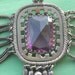Victorian Amethyst Glass Festoon Necklace