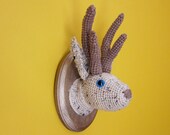 Marie the Jackalope -- Speckled Brown and Tan