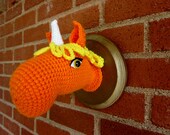 Lindsey the Unicorn -- Orange and Lemon