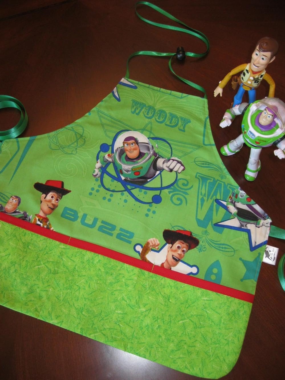 Childs Buzz and Woody Apron