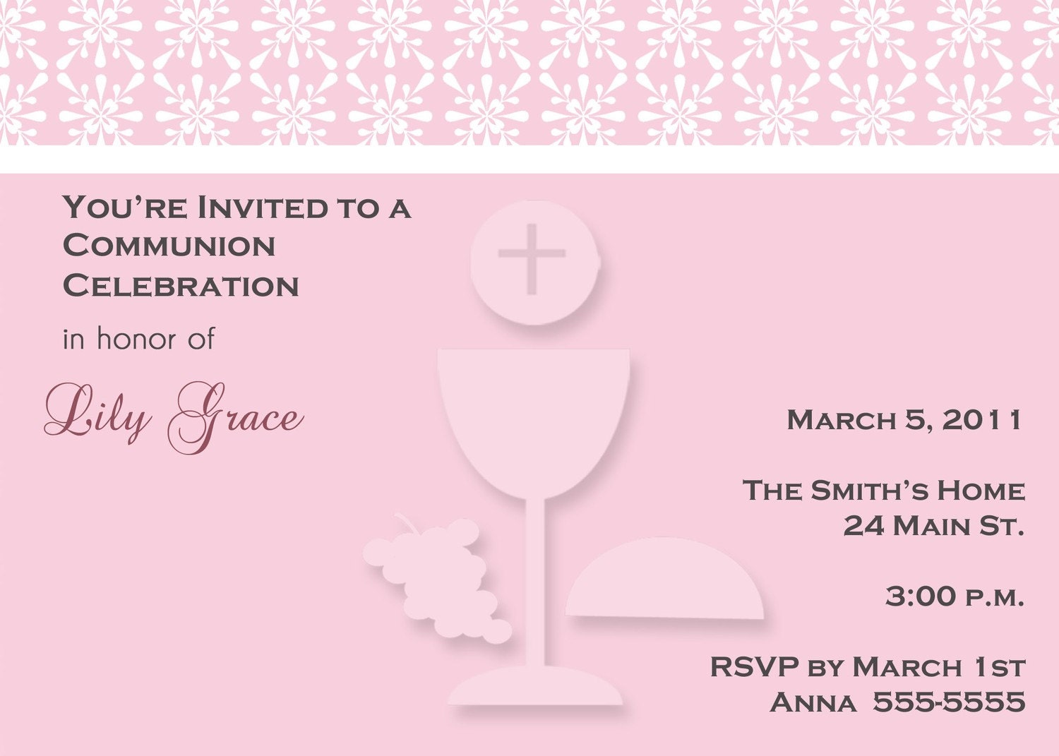Girl/Boy 1st Communion Printable Invitation Il_170x135