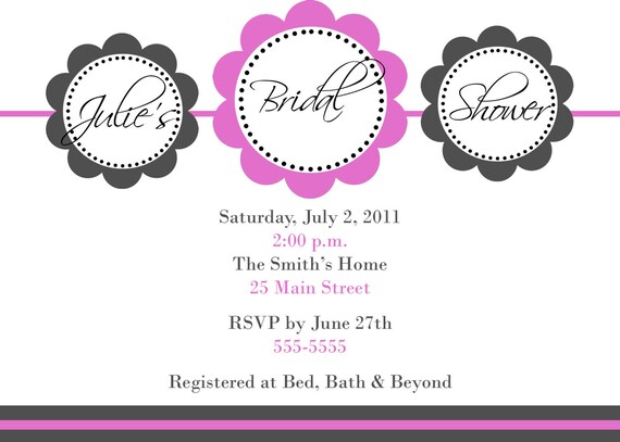 Bridal Shower Invitation (Digital File) Il_570xn