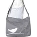 Gray cotton canvas messenger bag / shoulder bag / bird messenger /diaper bag / cross body bag