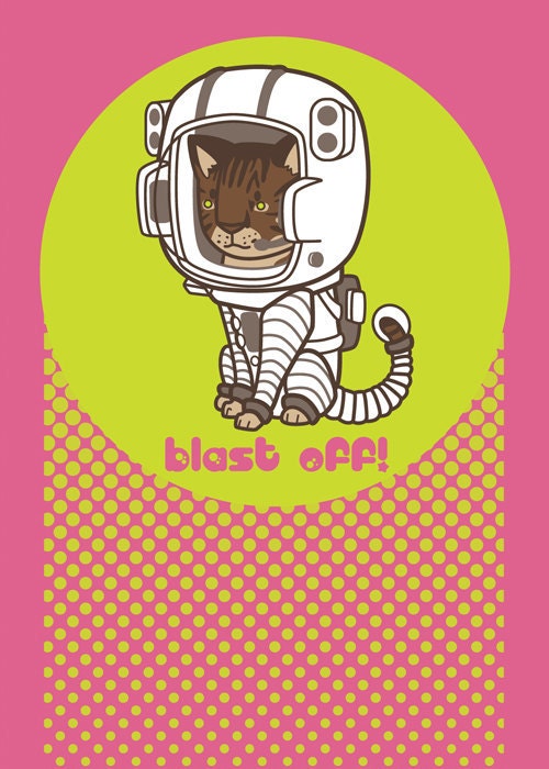 Space Pussy Mini-Print (Original Work)