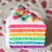 Rainbow Cake Necklace - Super cute :D (silver plated ballchain)